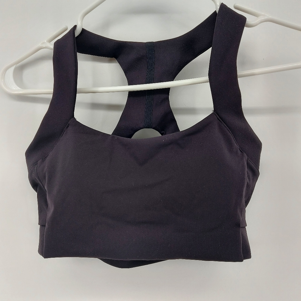 Carbon 38 matte black sports bra